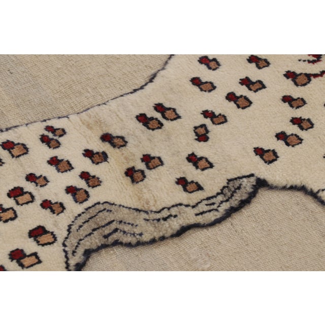 Tribal Vintage Gabbeh Pictorial Wool Gift-Sized Rug by Rug & Kilim, 1950-1959 For Sale - Image 3 of 10