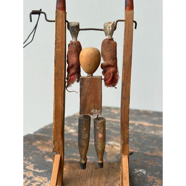 Vintage Folk Art Acrobat Whirligig, Circa 1st-Half 20th Century For Sale - Image 15 of 18