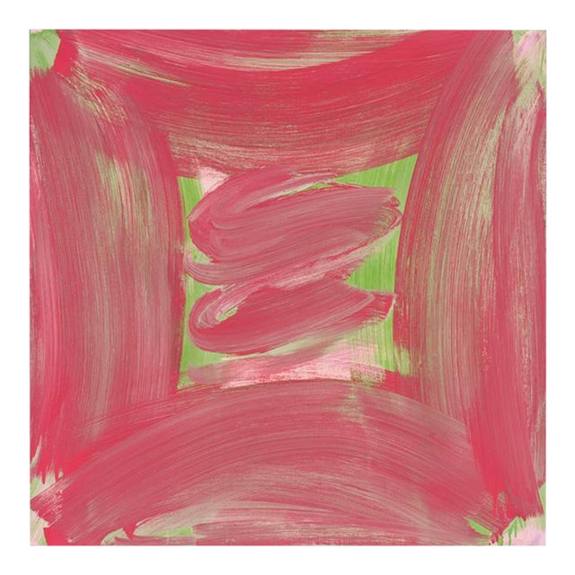 Contemporary Abstract Oil on Canvas "Amaryllis" by Anne Russinof For Sale