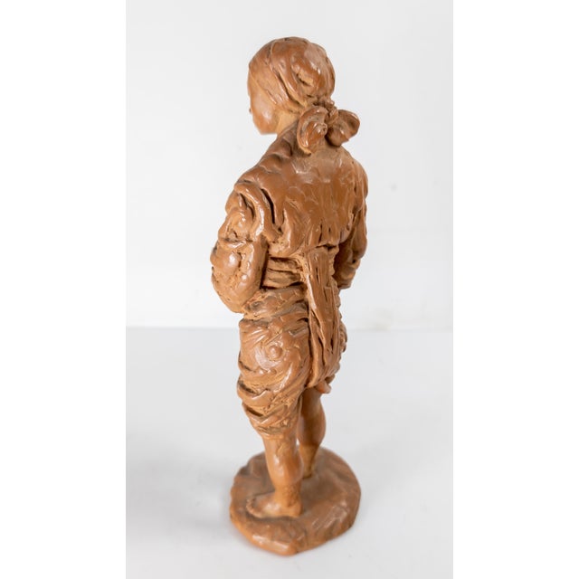 MId-Century Redware Terra Cotta Asian Figure by Vivian Ellis for Fred Press For Sale In New York - Image 6 of 9