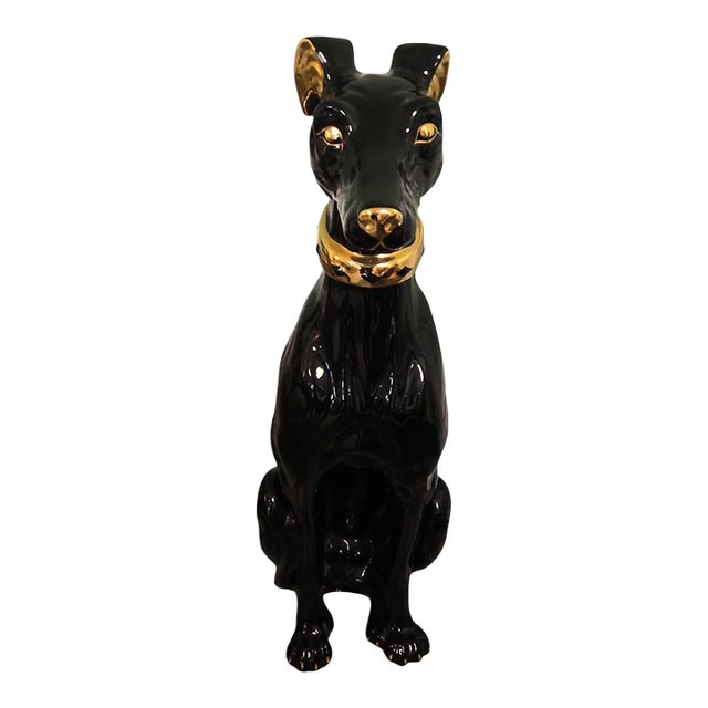 Mid 20th Century Italian Greyhound Statue For Sale