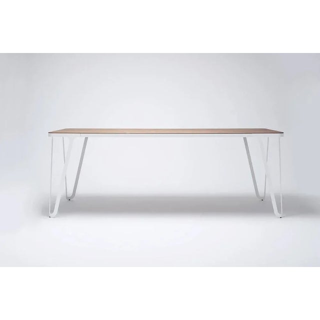 Loop table 240 ash by sebastian scherer dimensions: d240 x w90 x h74 cm materials: ash, aluminium, wood weight: 69.2 kg...