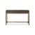 2020s Modern Grey Leather Wrapped Console For Sale - Image 5 of 11