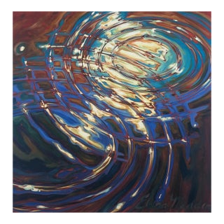 Early 21st Century, "Ripples", Abstract, Giclee on Fine Art Watercolor Paper, Artist Elena Madden For Sale