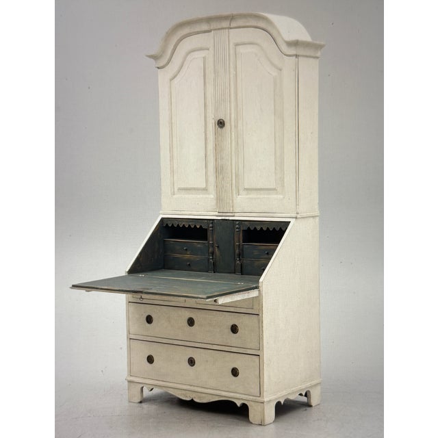 Gustavian Essay Secretaire, 1860 For Sale - Image 4 of 4