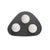 Contemporary Rhoads Triangular Flush Mount, Oil Rubbed Bronze For Sale - Image 3 of 6