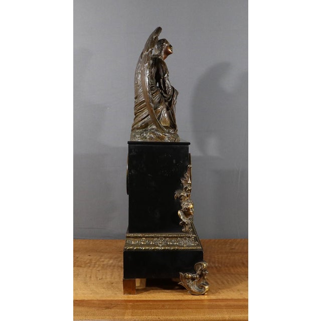 Napoleon III Marble and Bronze Clock For Sale - Image 15 of 18