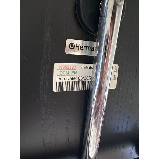 Black Eames Chairs Set of 2 For Sale - Image 8 of 8