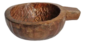 Antique Old Teak Nepal Rustic Bowl