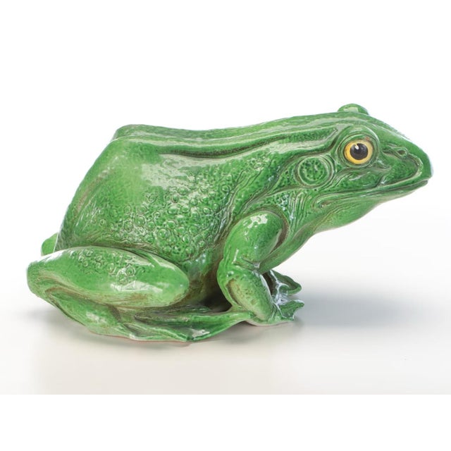 Mid-Century Modern Large Mid Century Modern Italian Pottery Frog Fountain Head For Sale - Image 3 of 12