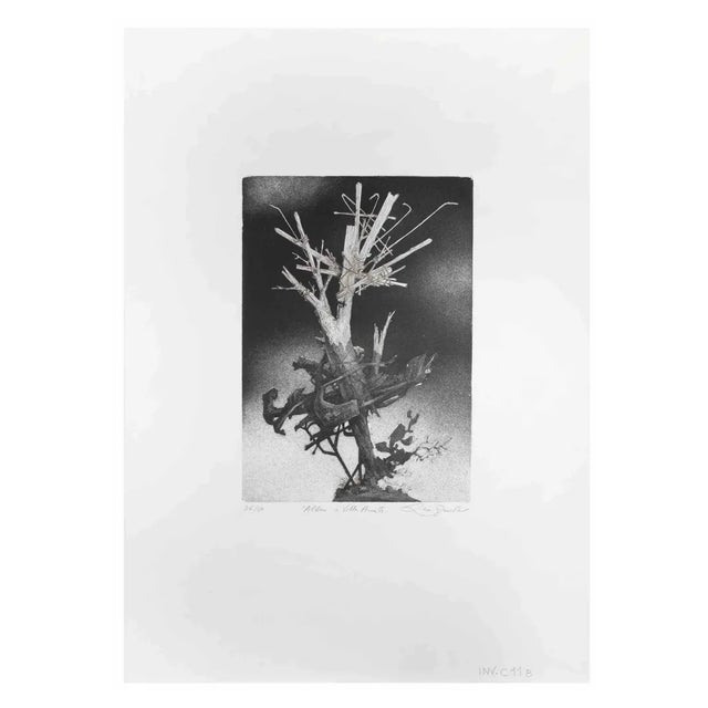 Leo Guida, The Tree at Villa, Etching, 1970s For Sale