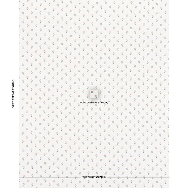 This sweet small-scale floral fabric was inspired by traditional block prints. Screen-printed by hand on a soft linen...