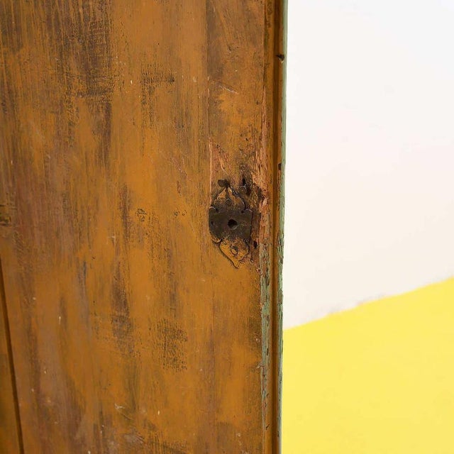 Vintage Green Corner Cabinet, 1920 For Sale - Image 4 of 8