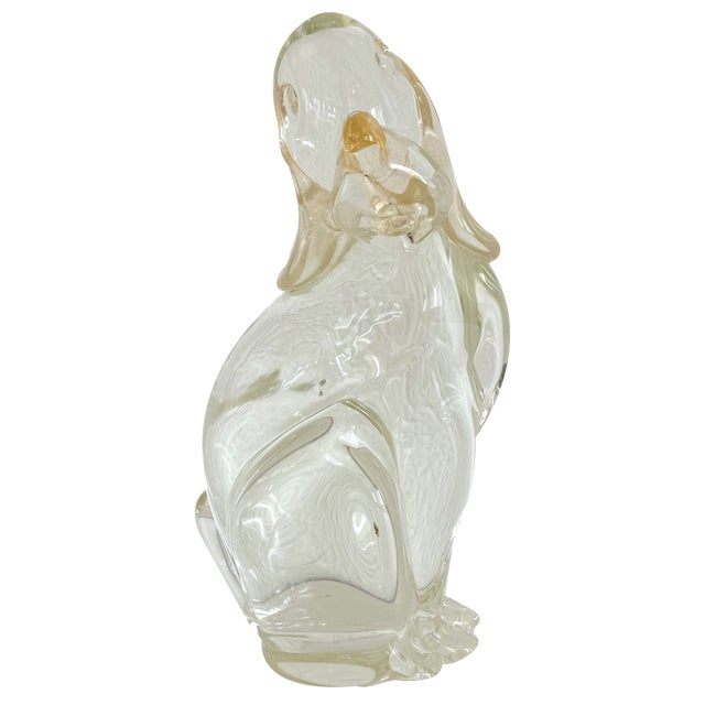 Murano Glass Sculpture of Dog by Silvano Signoretto, 1990s For Sale