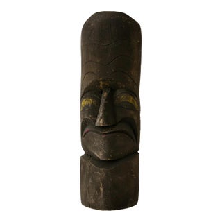 Mid 20th Century Wood Mask Wall Art For Sale