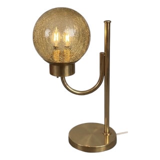 Vintage Swedish Brass Table Lamp from Bergboms, 1970s For Sale