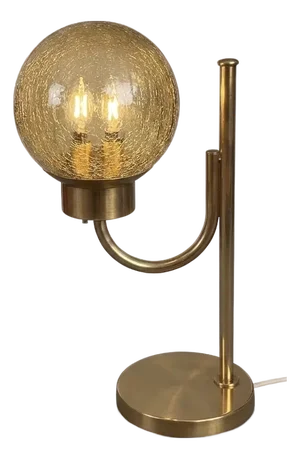 Vintage Swedish Brass Table Lamp from Bergboms, 1970s