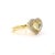 1.02 Carat Heart Shape Yellow Diamond White Diamond Ring, Size 6.5 For Sale - Image 9 of 9