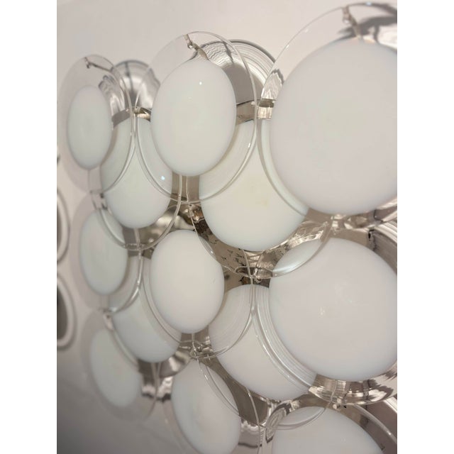 Disc Wall Sconces attributed to Vistosi, Murano, 1970, Set of 2 For Sale - Image 10 of 11