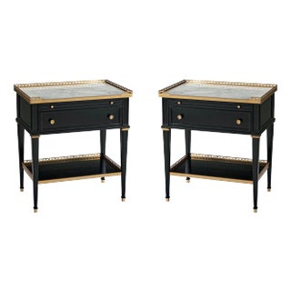 Pair of Louis XVI Style Nightstands For Sale