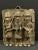 Vintage African Tribal Art Benin Bronze Plaque For Sale - Image 4 of 10