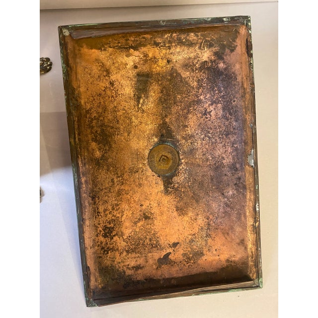 Copper Antique English Regency Copper and Brass Coal Hod/Scuttle For Sale - Image 8 of 11