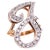 14 Karat Yellow and White Gold Initial Style 'J' Diamond Studded Ring, Size 7 For Sale - Image 10 of 12