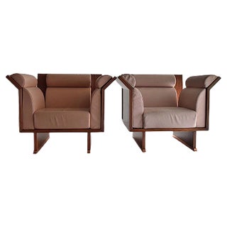 Set of Poltrona Pretenziosa Lounge Chairs by Ugo la Pietra for Busnelli, 1983 For Sale