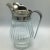Italian Pitcher With Silver Plated Pour Spout and Handle on Molded Glass Base For Sale - Image 12 of 12