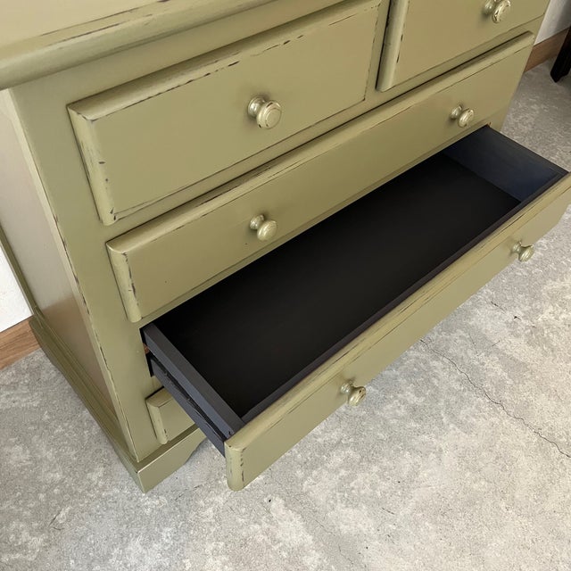 Green Patinated Chest of Drawers For Sale - Image 5 of 7