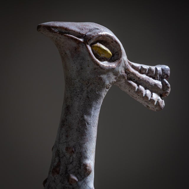 Mid-Century Modern Terracotta Peacock by Mitri Giovan Battista (1915–2000), Venice, Italy, 1950s For Sale - Image 3 of 10