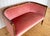 Antique Art Nouveau Edwardian Mahogany Barrel Back 2-Seater Settee Sofa, 1910s For Sale - Image 3 of 18