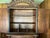 Brown Vintage Spanish Baroque Revival Cabinet | Bonnet Pediment | Reeded Columns For Sale - Image 8 of 12