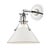 Transitional Hudson Valley Lighting Mark D. Sikes Painted No.2 1-Light Wall Sconce, Polished Nickel/Off White For Sale - Image 3 of 3