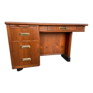 1970s Vintage Mid Century Modern Desk For Sale