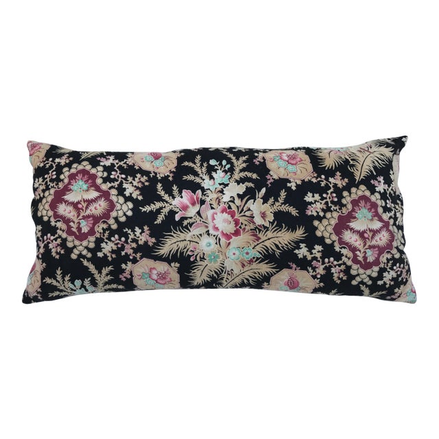 French Victorian Floral Body Pillow For Sale