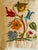Folk Art Antque Pair of Artisan Crewel Embroidered Lumbar Pillows With a Dog and Squirrel For Sale - Image 3 of 4