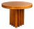 An Exceptional Italian Brutalist Dining Table in Oak, 1970s For Sale