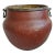 Large Antique Red Raja Bronze Pot For Sale