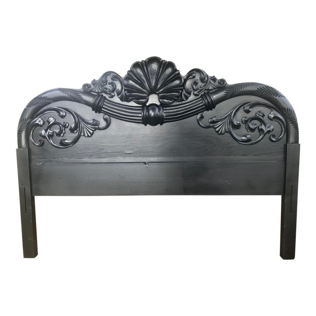 Vintage Art Nouveau Full Headboard With Scalloped Detail Chairish