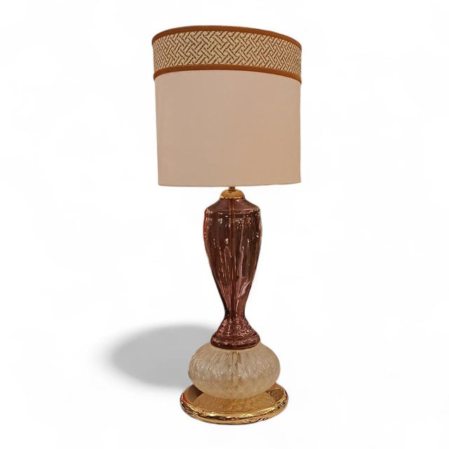 Violet Murano Glass Lamps, Set of 2 For Sale - Image 4 of 11