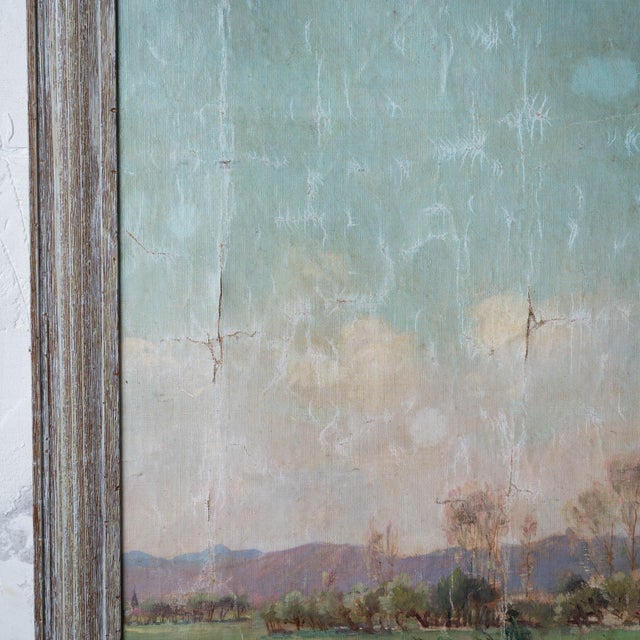 Continental River Landscape, 19th Century For Sale - Image 13 of 15