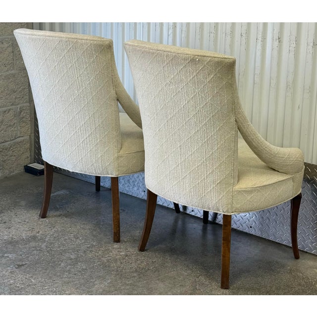 Vintage Set of 6 Chippendale Mahogany Dining Chairs - Attributed to Baker For Sale - Image 4 of 12