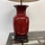 Early 21st Century Oxblood Table Lamp With Bell Shade, Asian Influenced For Sale - Image 5 of 11