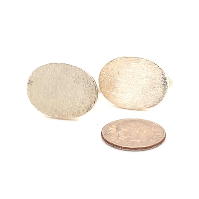 Silver 1990s Tiffany & Co. Estate Cufflinks Sterling Silver 925, 2 Pieces For Sale - Image 8 of 12