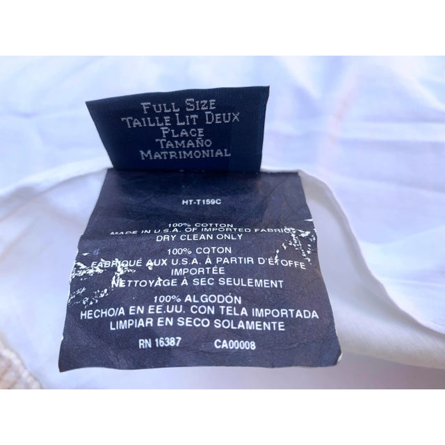 French Country Vintage Ralph Lauren Garden Club Elisa Floral Roses Full Bed Skirt Cottage Core French Country Cotton Fabric Multicolor on Yellow- Ivory Grown For Sale - Image 3 of 12