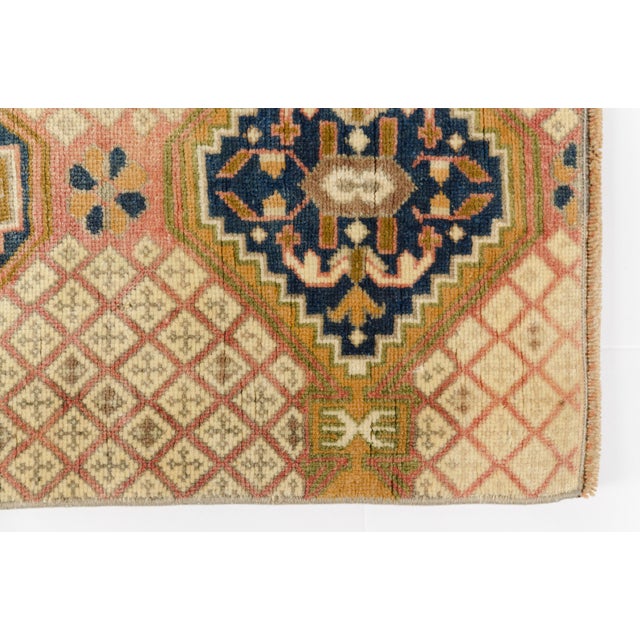 Mid 20th Century Small Anatolian Decorative Rug For Sale - Image 10 of 10