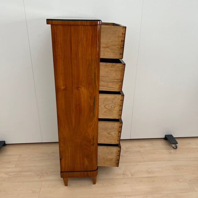 Biedermeier Five-Drawer Chiffonier in Cherry Veneer, South Germany, 1830s For Sale - Image 17 of 18