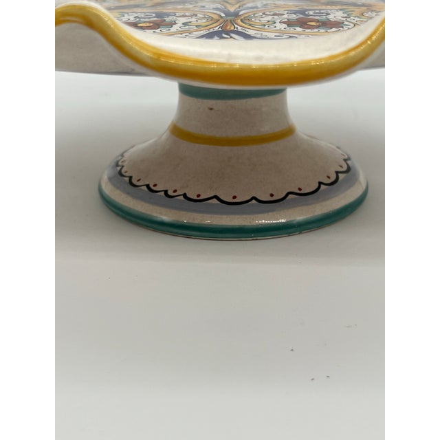Deruta Deruta Italian Cake Plate For Sale - Image 4 of 8