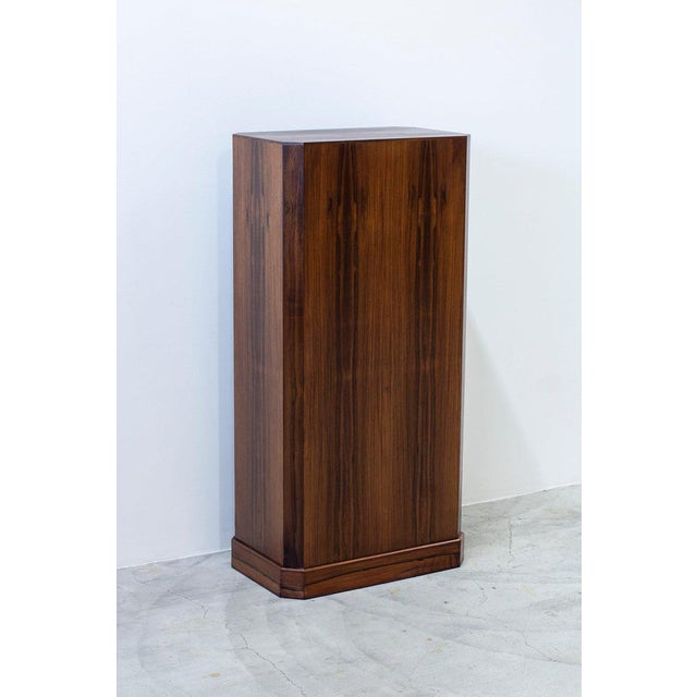 Danish Rosewood Pedestal from Ordupgaard Museum For Sale - Image 11 of 12